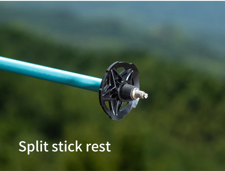 AONIJIE E4208 Rainbow Color Unisex Outdoor Hiking Pole Telescopic Adjustable Aluminum Alloy Pole Running Hiking Walking Stick