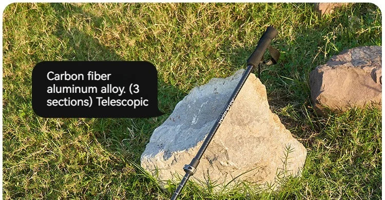 ASTA GEAR Carbon Fiber Climbing Alpenstock Ultra Light Aluminum Alloy  ul Tent Ceiling Support Rod Carbon Hiking  Climbing Stick