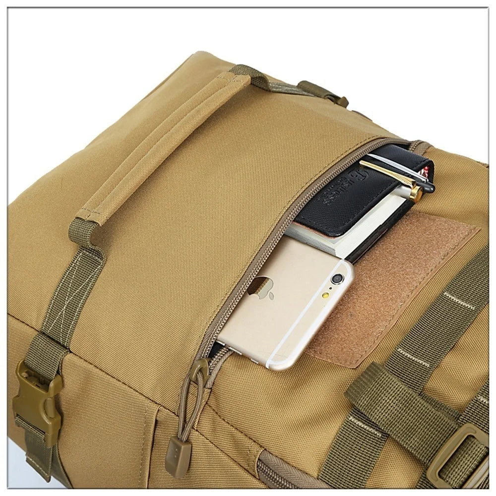 50L Tactical Military Backpack Male Outdoor Army 3p Trekking Rucksack Travel Hiking Men Camping Hunting Backpack Molle Assault