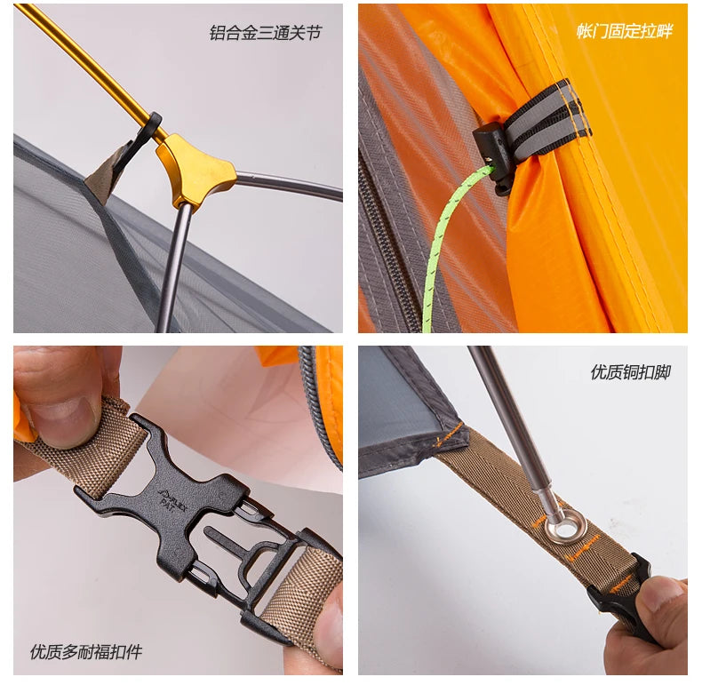 Naturehike Cycling Tent 1 Person Ultralight Backpacking Tent Outdoor Double Layer Fishing Beach Travel Hiking Camping Tent