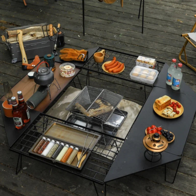 Portable Stainless Steel Folding Charcoal BBQ Grill For 3-4 Person Outdoor Camping Picnic Lightweight Easy Clean Barbecue