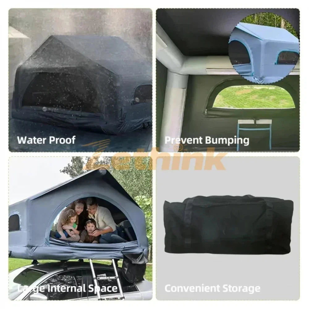 New Trend Shell Wing Inflatable Roof Top Tent Water Proof Large Internal Space Prevent Bumping Glamping Outdoor Tents