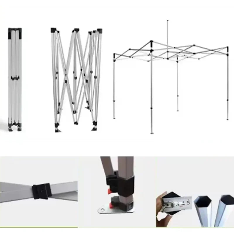 TB 600D Waterproof Outdoor Folding Gazebo 10x10ft Advertising Tents Roof Oxford Cloth Portable Sidewall Cover Fabric Canopy Tent