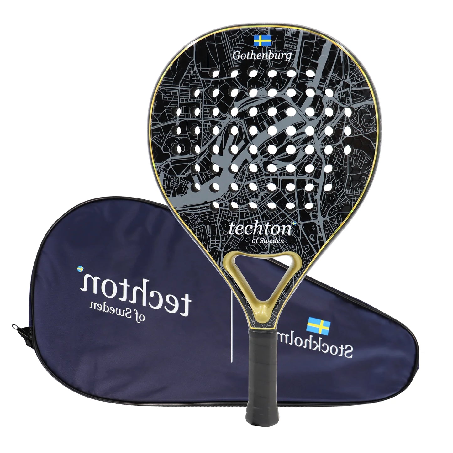 Padel Racket 3K Carbon Padel Paddle Racket with EVA Memory for Beginner Padel Tennis Racquets