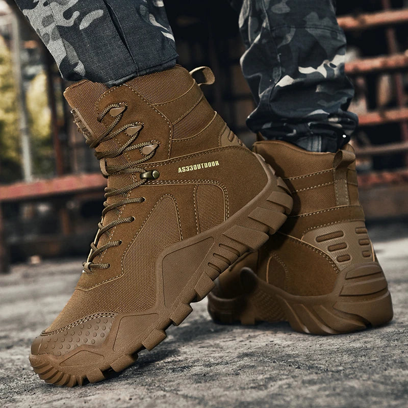Big Size 47 Winter Men Warm Plush New Combat Boots Men Ankle Boot Quality Casual Motorcycle Boot Waterproof Men's Boots Autumn