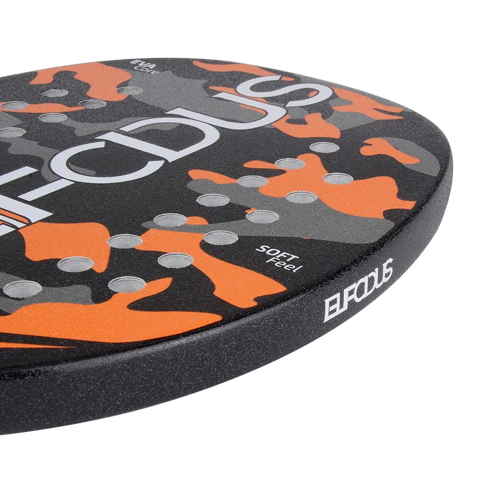 New 18K 12K 3K Full Carbon and Glass Fiber Beach Tennis Racket Matte Face Tennis Racquet