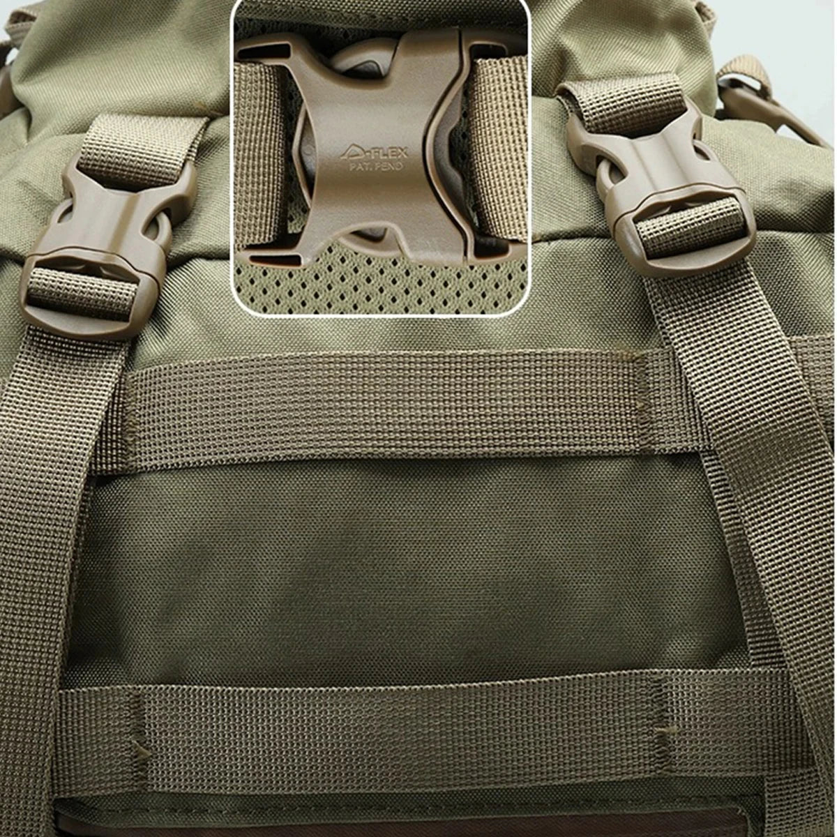 500D Tactical Backpack Multi 30D Large Capacity Mountaineering Bag with Waterproof Rain Cover Outdoor Camping Hiking Pack