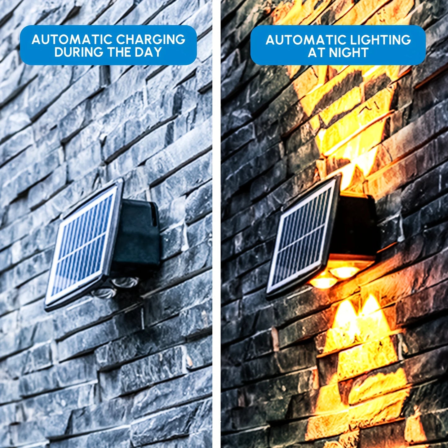 Solar Wall Washing Lamp 4/6/8 LED Waterproof Outdoor LED Wall Light Courtyard Lamp Decorative Balcony Garden Atmosphere Lights