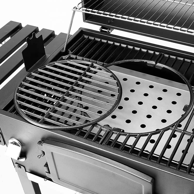 IT-7010 Outdoor Commercial Charcoal Rotisserie Rotating BBQ Grill Cast Iron Barbecue Bbq Charcoal Smokers Grill