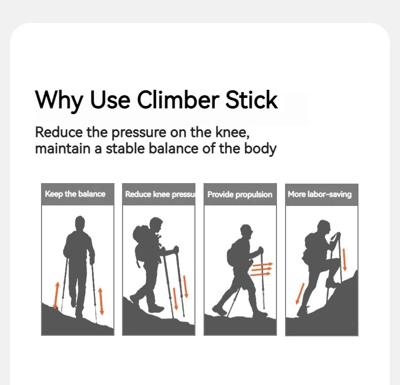 Naturehike Trekking Pole 2pcs 62-135cm 3Sections Carbon Fiber Telescopic Walking Stick Outdoor Hiking Canes Ultralight Climbing