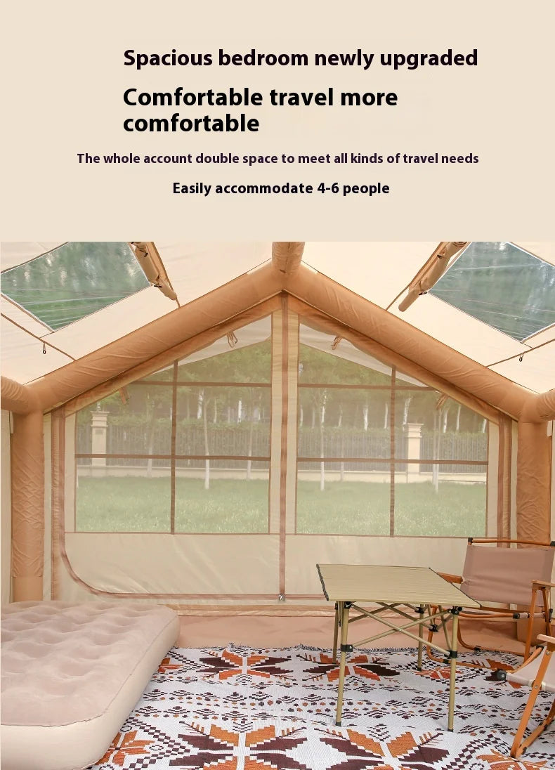 Automatic Inflatable Camping Tent Quick Setup Sunshade Waterproof Windproof for Outdoor Travel