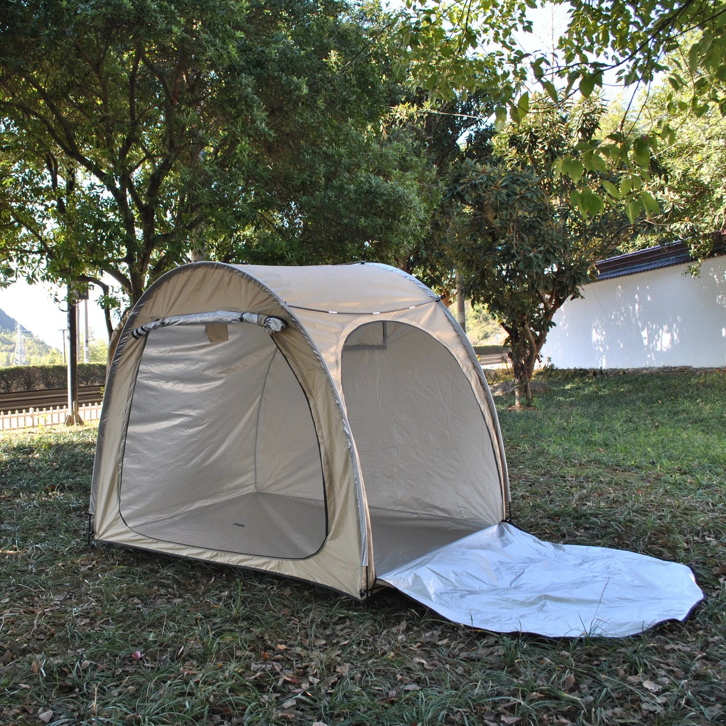 CZX-827 Advanced Bike Tent Bike Storage Shed tent,4 bikes storage tent,4 bikes tent,2 doors bigger cot bed tent,motorcycle tent