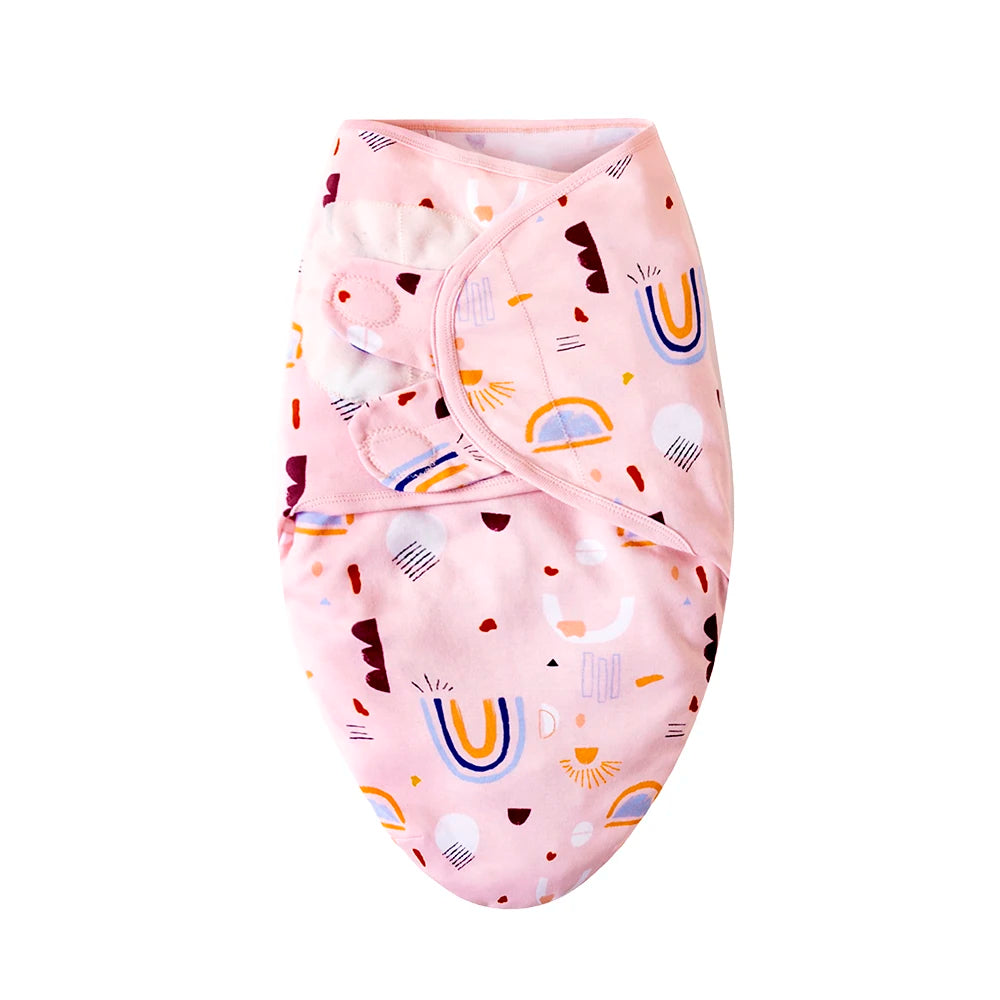 Wholesale baby sleeping bag newborn envelope cocoon wrap swaddle soft 100% cotton 0-6 months sleep blanket