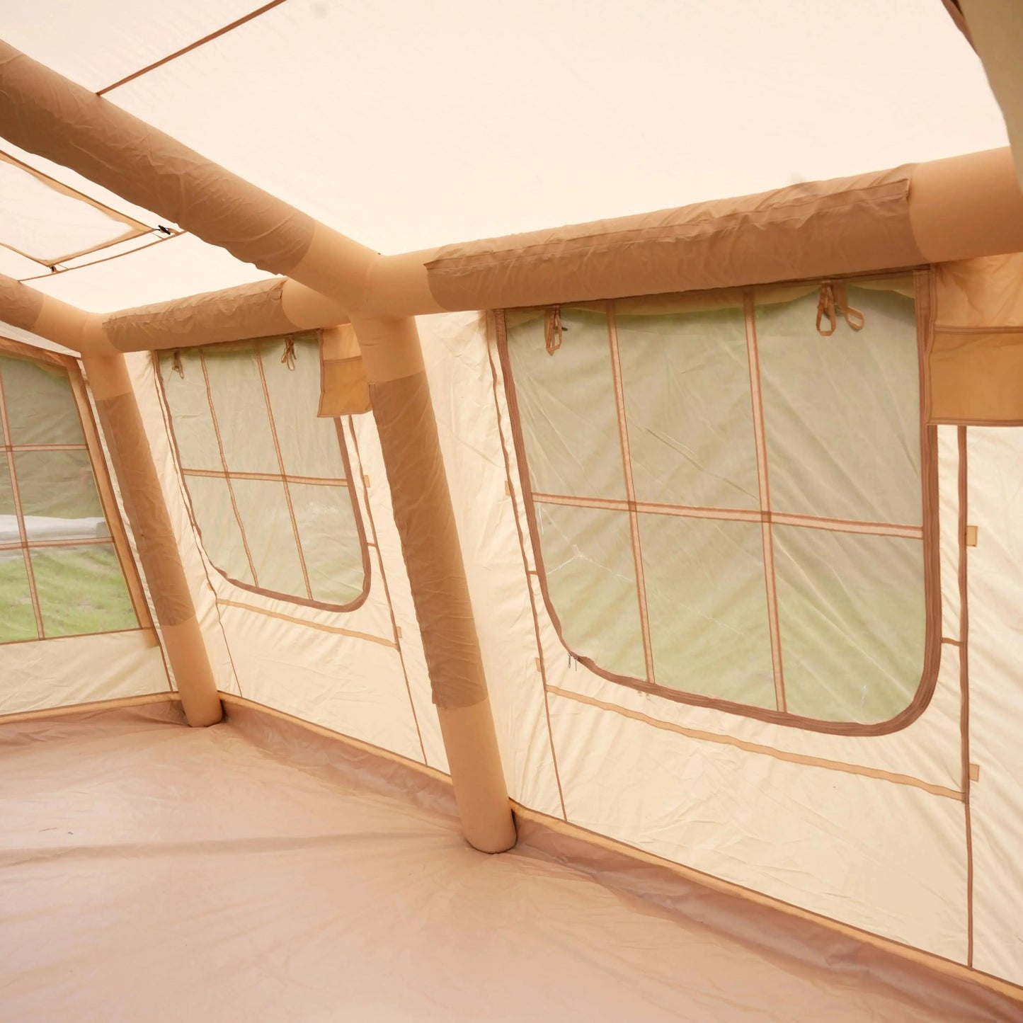 Large Inflatable Air Tourist Tent, Large Canvas Tents, Factory Glamping Cabin, Camping, Outdoor, Waterproof, 4 or 6 People