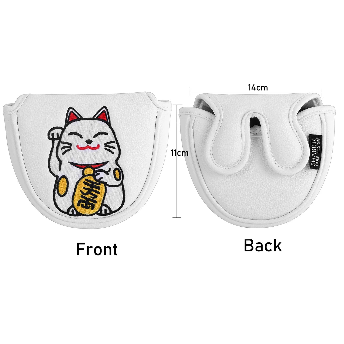 Crane Japan Embroidery Magnetic Closure Center shafted Golf Mallet Putter Headcover Golf Blade Putter Cover