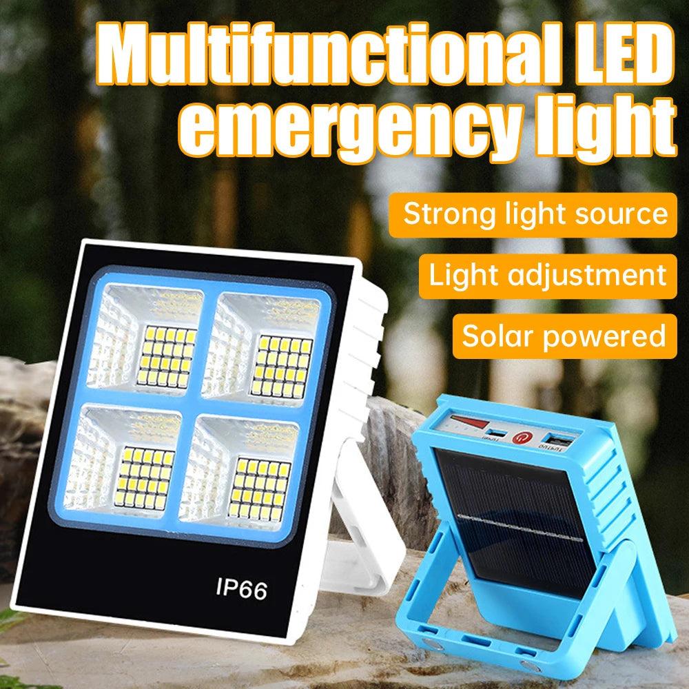 Solar Camping Light Outdoor Mobile Charging Super Bright Emergency Work Lamp LED Lighting Magnetic Street Stall Light