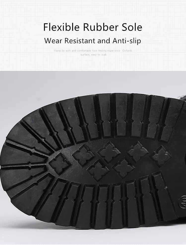 2025 High Leather Boots Men Black Boots Gothic Punk Motorcycle Boots Men Big Size 46 Comfy Platform Boots for Men Tooling Boots