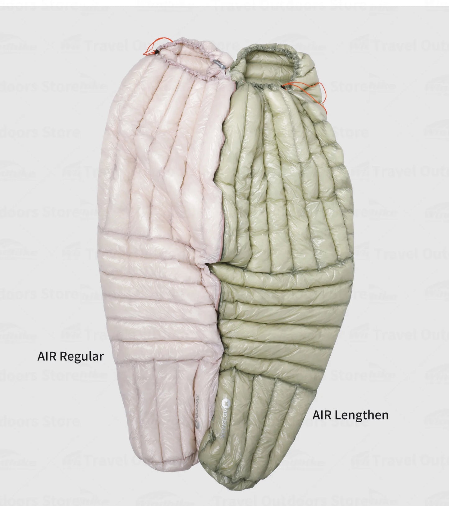 AEGISMAX AIR 10D Ultralight Down Sleeping Bag Camping Hiking 800FP Lightweight Couple Sleeping Bag Tourist Outdoor Equipment