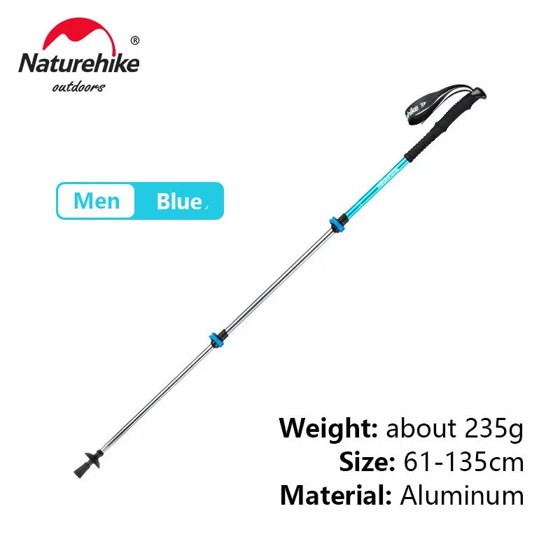 Naturehike ST01 Walking Sticks Ultralight Children Adult Telescopic Aluminum Alloy Trekking Pole Outdoor Camping Climbing Hiking