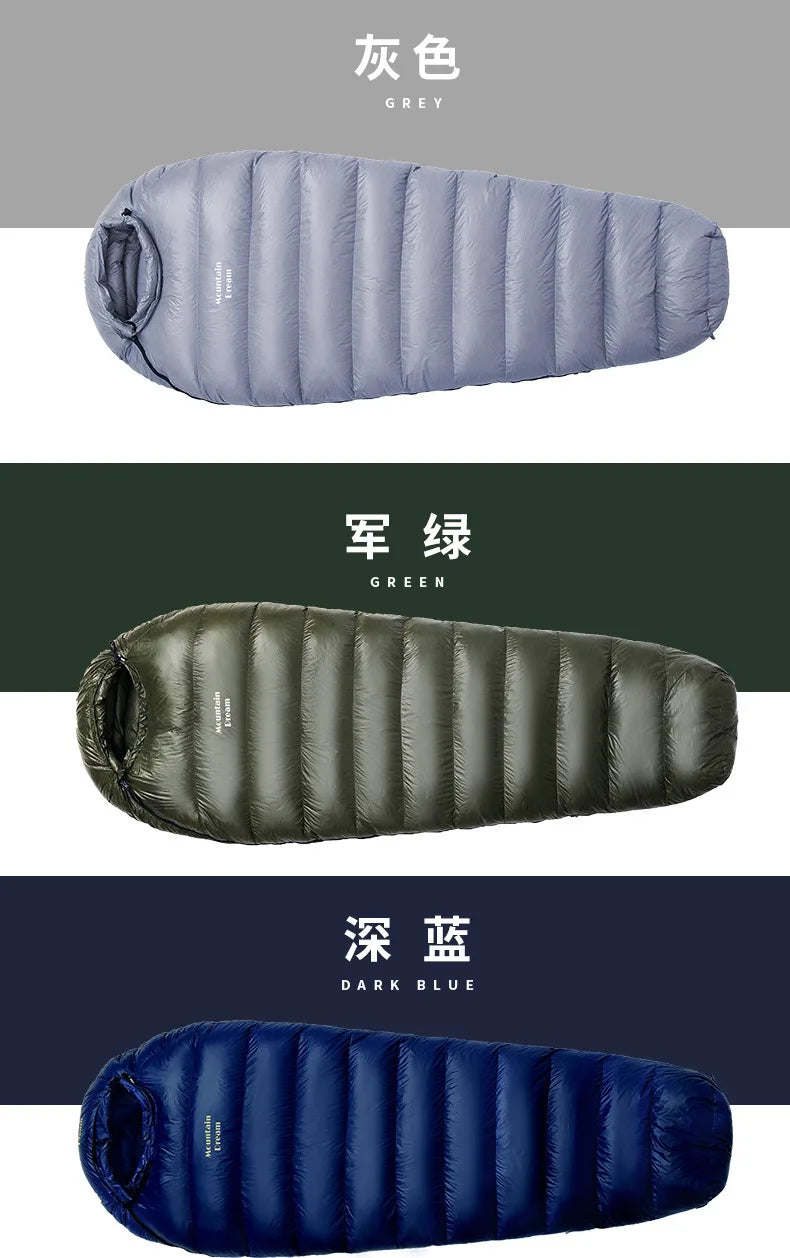 Lightweight Subzero Sleeping Bag Portable Thermal Mummy Hiking Outdoor Backpacking Rectangular Waterproof Winter Hood Camping