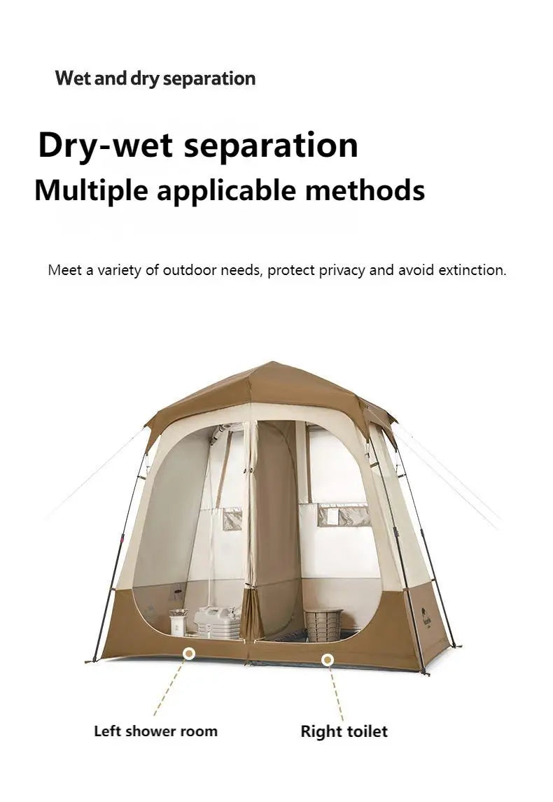 Naturehike Automatic Shower Tent Dry Wet Separation Outdoor Camping Travel Changing Room Shelter Mobile Toilet Bathroom Portable