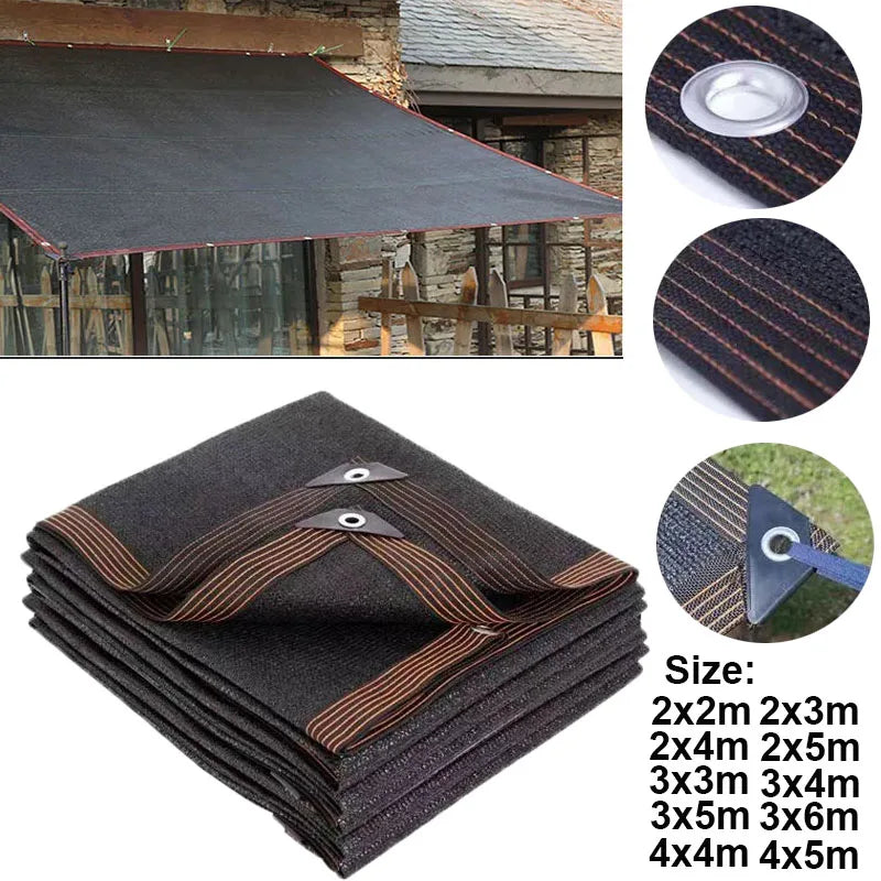 Outdoor Garden Shading Net, Terrace Awnings, Camping Shade Cover Mesh, UV Protection, HDPE Sunscreen Fabric, Shade4x5m ﻿