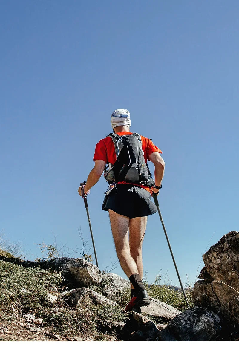 Naturehike-EXT Carbon Fiber Ultralight Walking Hiking Sticks,4 Sections Foldable Adjustable Trekking Poles Camping Hiking Tool