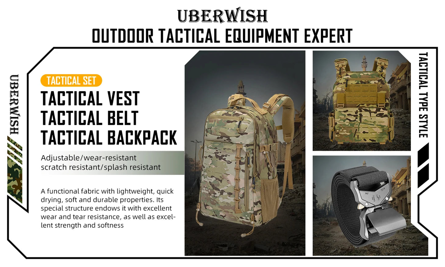 YAKEDA Assault Tactical Molle Backpack Fans 600D Sports Outdoor Bag High Capacity Tourism Hiking Mountain Camping Bags