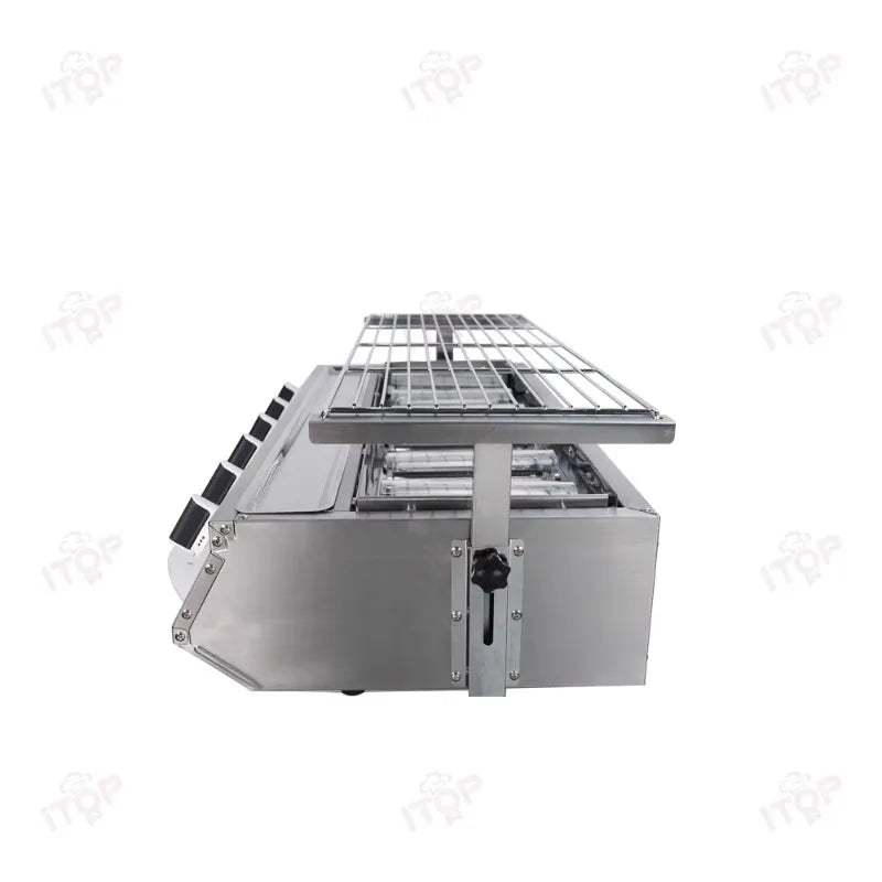 Commercial Stainless Steel Propane Gas BBQ Grill for Outdoor Street Stall Roasting Fish and Oysters