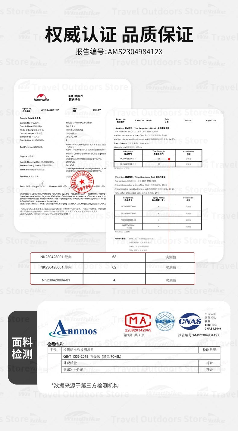 Naturehike 70+5L Backpack Professional Outdoor Climbing Hiking Travel Big Capacity Mountaineering Camping Support System Bag