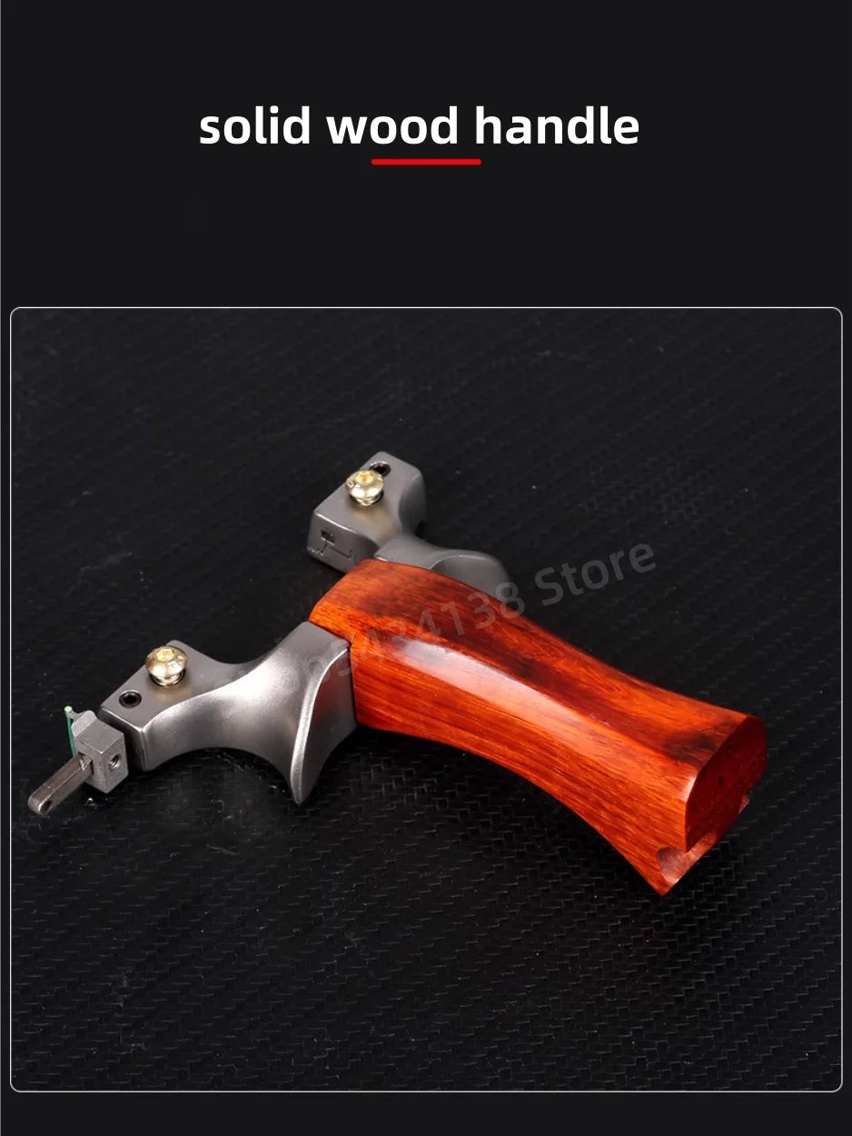 Outdoor Hunting Rubber Belt Shooting Stainless Steel Slingshot High-precision Catapult Sports Hunting Slingshot