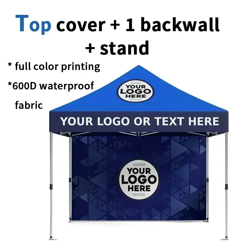 TB 600D Waterproof Outdoor Folding Gazebo 10x10ft Advertising Tents Roof Oxford Cloth Portable Sidewall Cover Fabric Canopy Tent