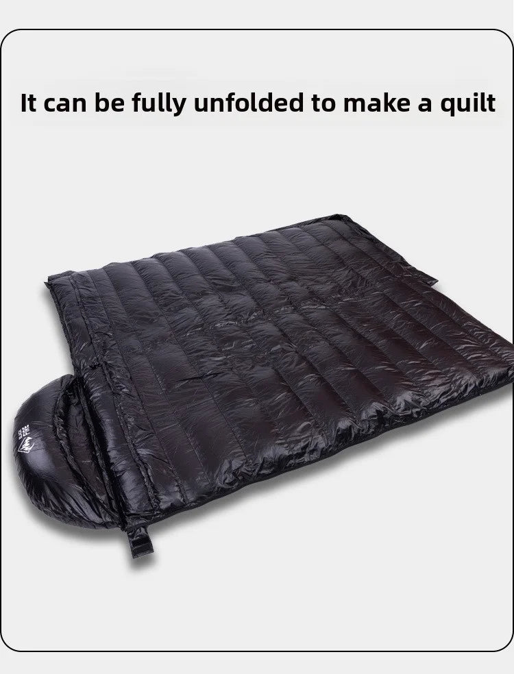 BLACK FLRE Goose Down Adult Envelope Outdoor Light Portable Sleeping Bag Down Sleeping Bag