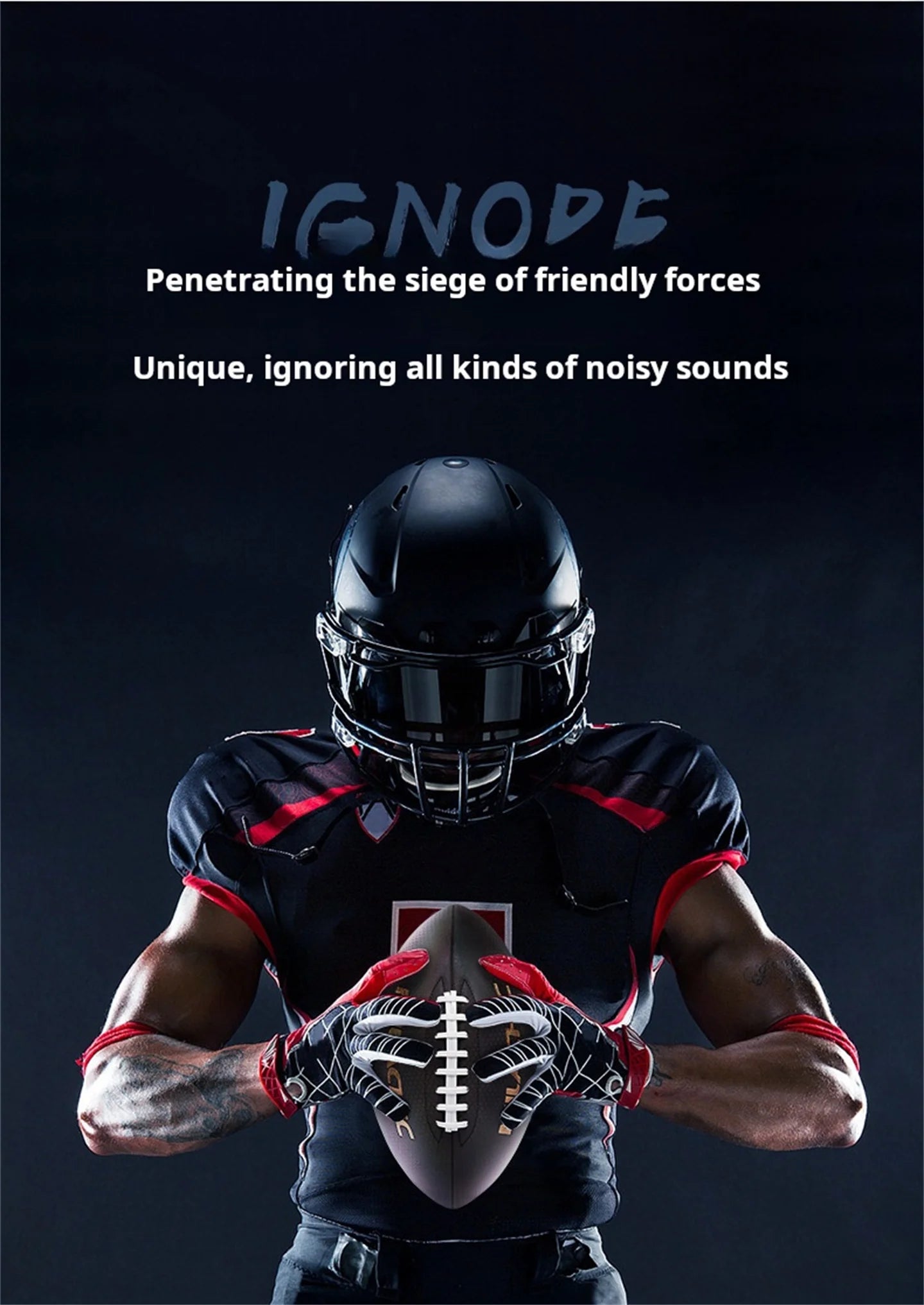 Luminous Fluorescent Reflective Rugby Pu American Standard Game Training Ball