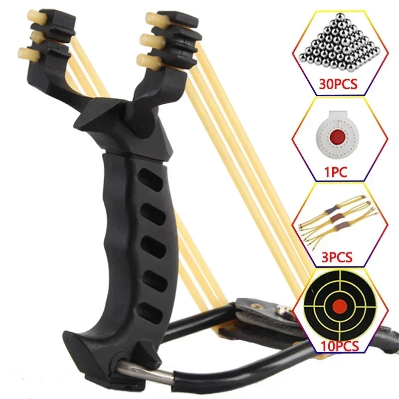 Metal Powerful Slingsshot Professional Slingshot  Hunting Outdoor Shooting Package Hunting Acessories Manual tools