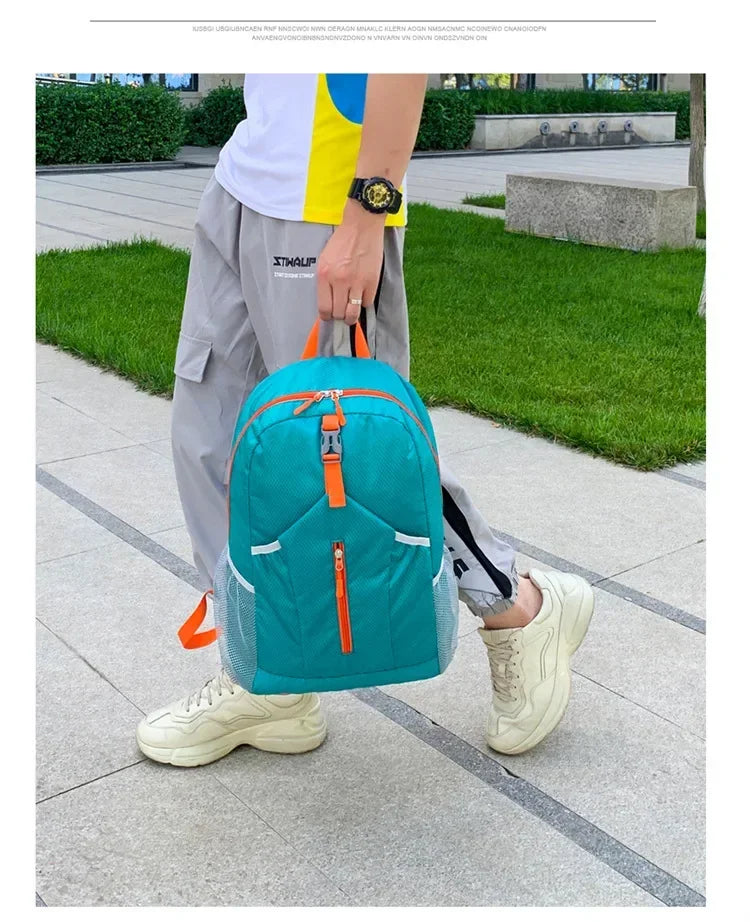 25L Light Folding Waterproof Unisex Hiking Fitness Camping waterproof Climbing Travel Bag Outdoor Sports Leisure Backpack