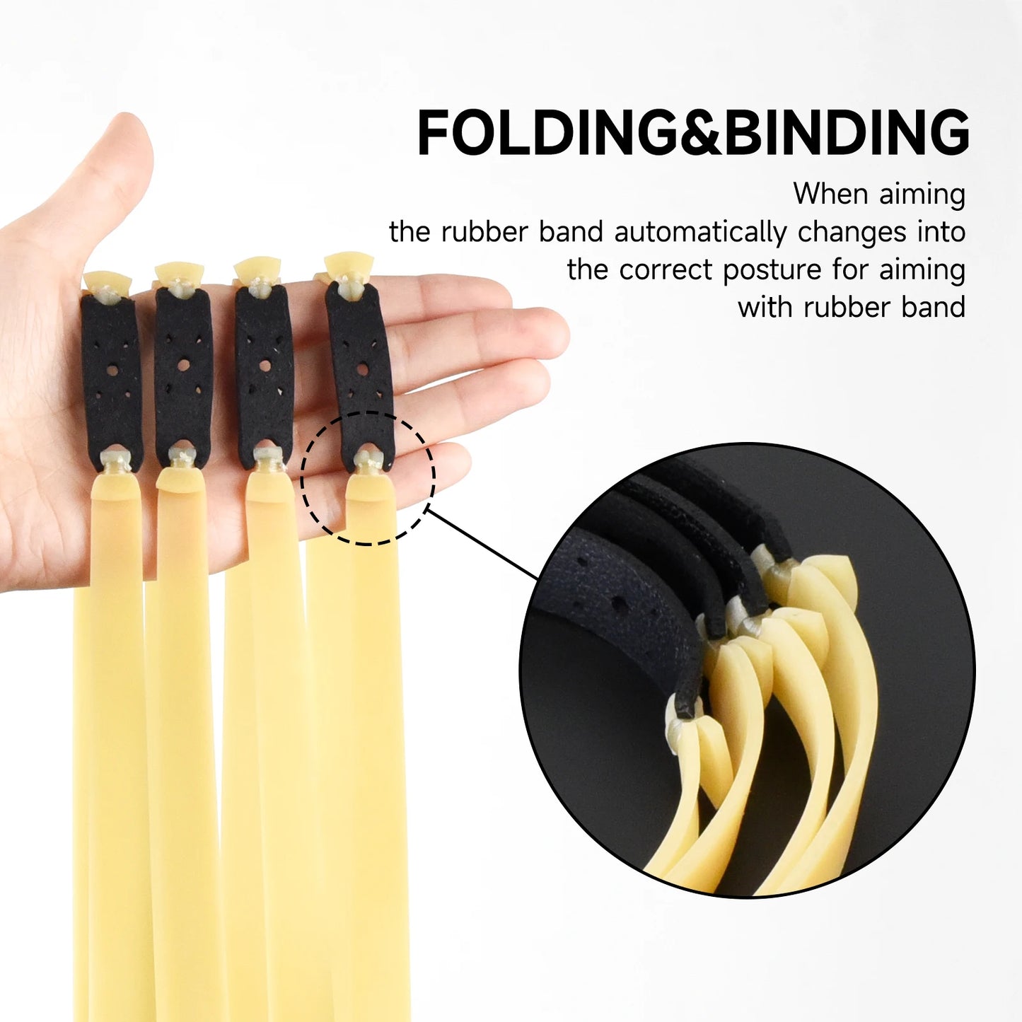 Slingshot Rubber Band 1.5/2.0mm High Quickly 1-5PCS Hunting Powerful Flat Elasticity Outdoor Catapult Shooting Accessories