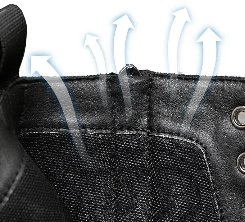 Men's Height Increasing Boots - 8CM Hidden Heel Leather Ankle Boots with Zipper | Elevator Shoes (Botas Masculino)