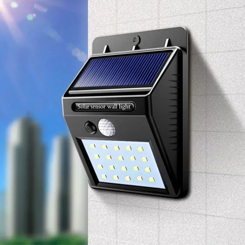 LED Solar Motion Sensor Wall Light 1/2/4PCS Outdoor Solar Powered Lights For Yard Garden Fence Garage Waterproof Street Lamp