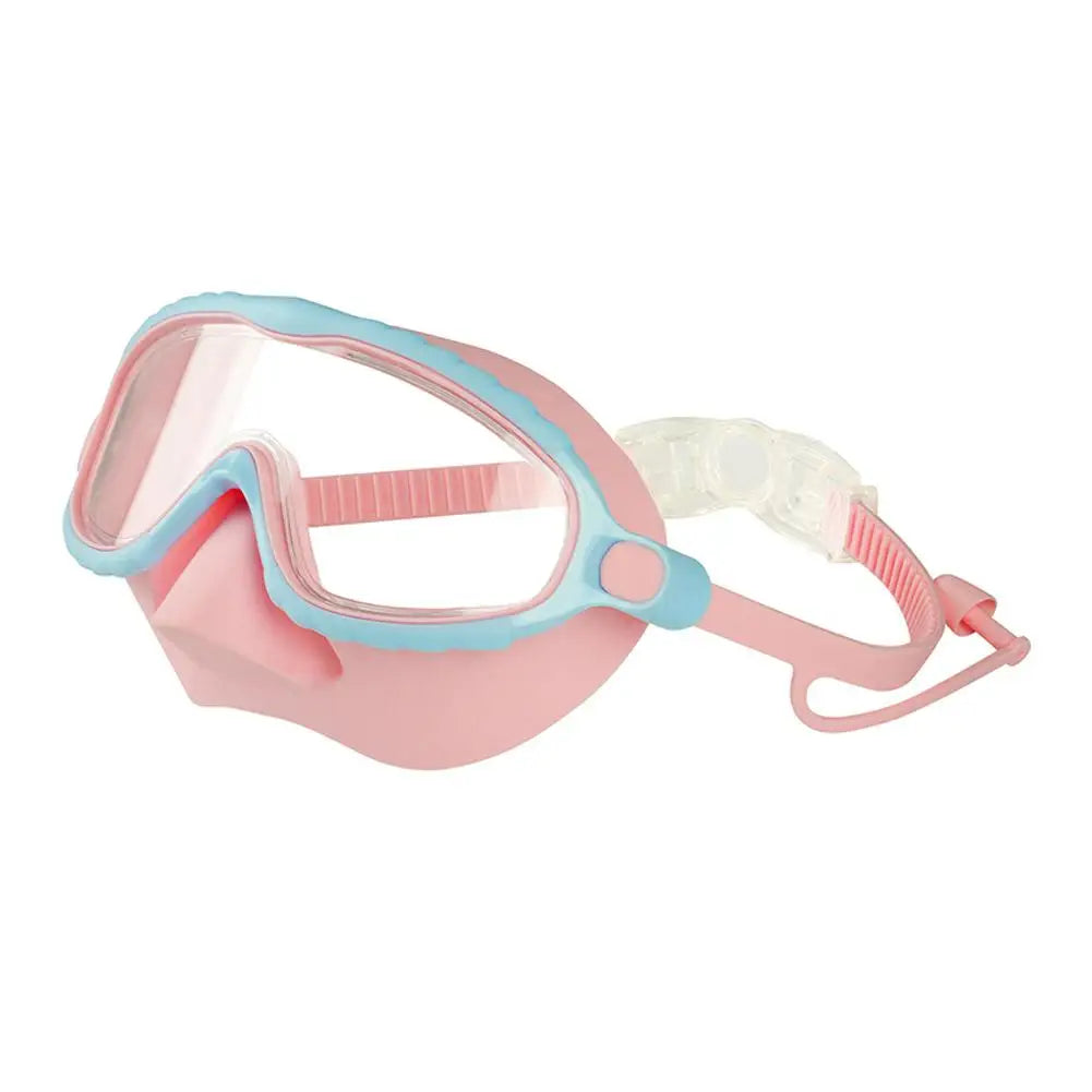 Goggles With Nose Cover Diving Glasses Anti-Fog No-Leak Clear Waterproof Snorkeling Goggles Gear For Children Kids Aged 4-16