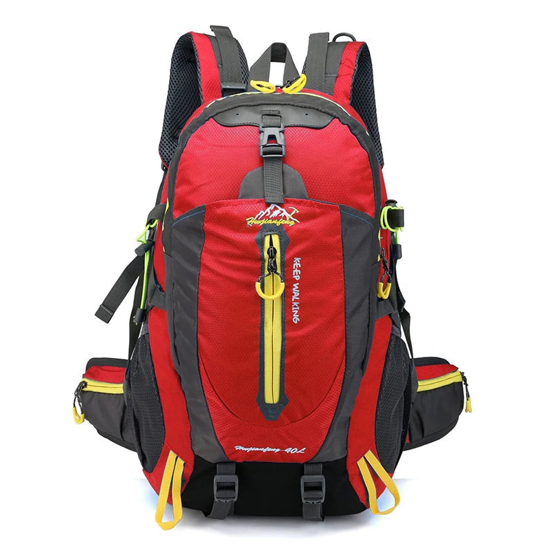 40L Outdoor Backpack Travel Trekking Climbing Mountaineering Rucksack Sports Men'S Bag For Women Waterproof Nature Hike Cycling