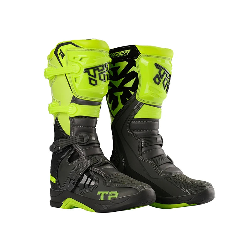 1pcs Motocross Enduro Professional Racing Boots Motorcycle Off-road Bottas Motorboat Shoes ATV MTB Motorcycle Long Racing Boots