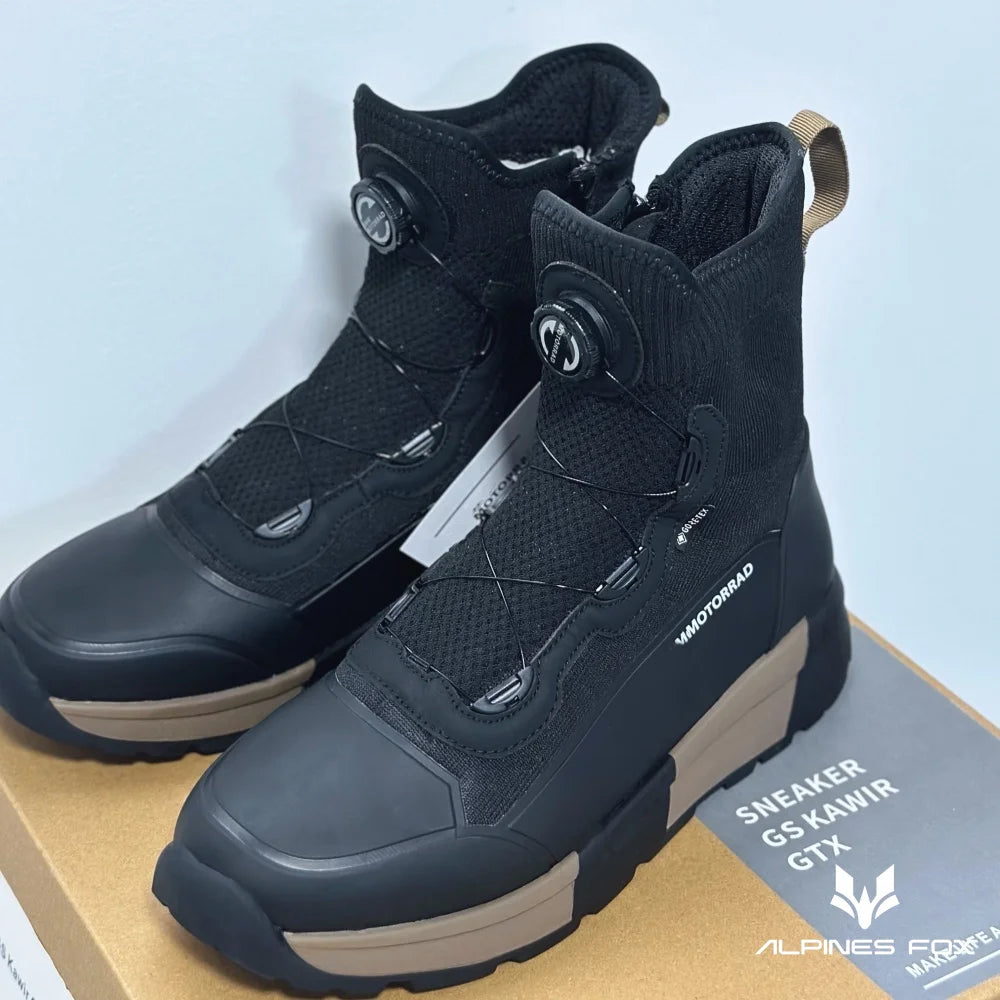 Men Motorcycle Boots Breathable Anti-fall Rider Road Racing Casual Shoes for Motorrad Gear Shift Rubber Sole Motorbike Shoes