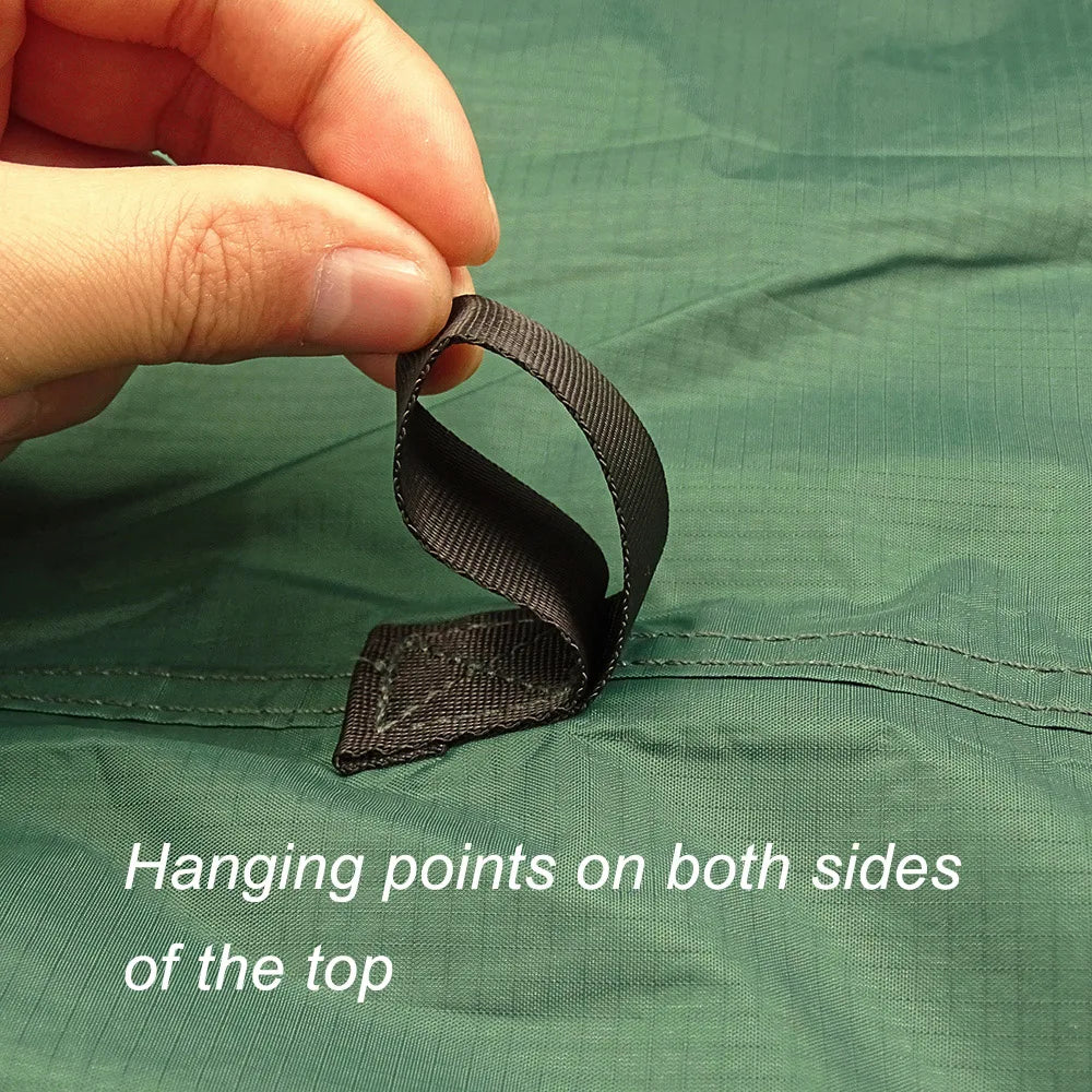 4x4m 4x3m 3x3m 19 Hang Points Tent Tarp Survival Sun Shelter Shade Canopy Outdoor Backpacking Waterproof Camping Awning SunShade