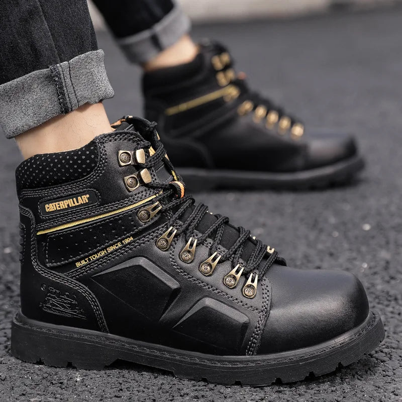 Hot Selling Men's And Women's Motorcycle Boots, Genuine Leather Couple's Workwear Boots, Outdoor Hiking Boots, Hiking Boot, Cyc