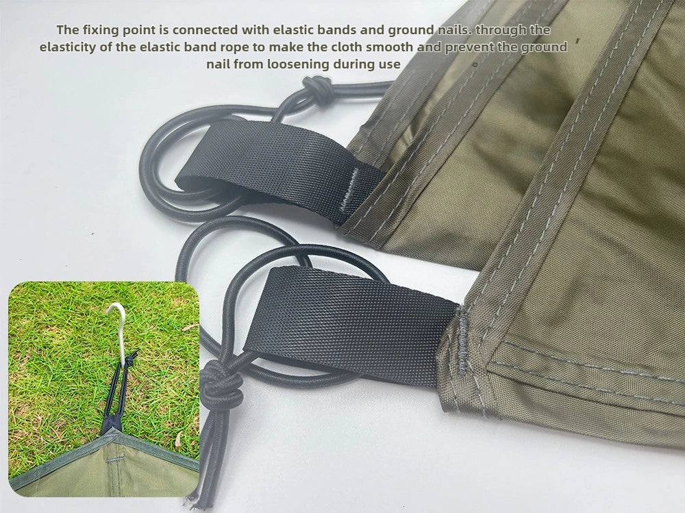 Multi-purpose Outdoor Picnic Octagonal Mat Thickened Oxford Cloth Wear-resistant Waterproof Camping Tent Moistureproof Mat