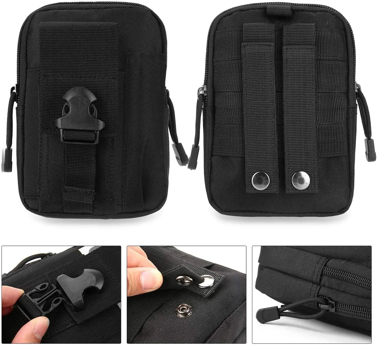 Waist Phone Leather Case Waist Belt Bag Universal Outdoor Smartphone Tool Leather Case Pocket for Travel Hiking  Mountaineering