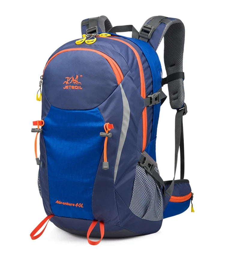 40L Splicing Style Backpack 450D Nylon Travel Bag Men Outdoor Backbag Multifunctional Hiking Mountaineering Backpack