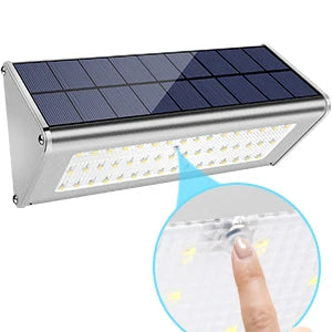 1100LM Solar 48Led Light Outdoor WaterProof Aluminum Radar Motion Sensor Lighting Lamp for Wall Security Yard Patio Fence Porch