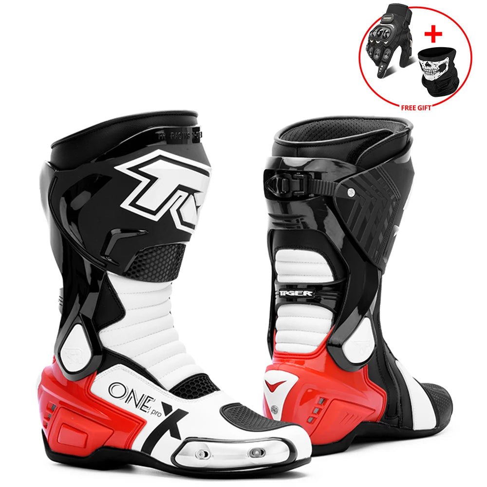 Motocross Off-Road Rally Professional Boots Motorcycle long Boots Safety Riding Protection Shoes Motorbike Rider Biker Shoes